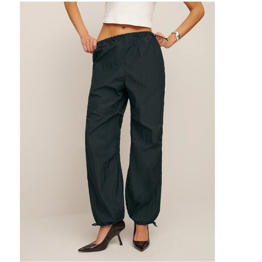 Petites! Reformation Camden Pant in Black